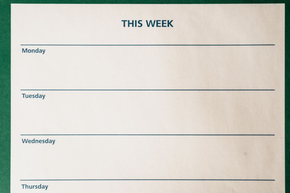 My Typical Week