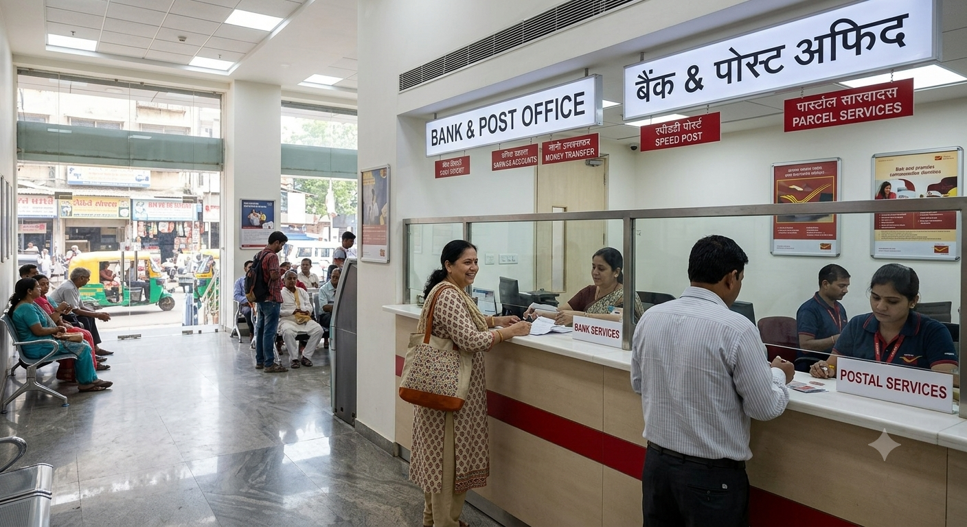 At the Bank & Post Office